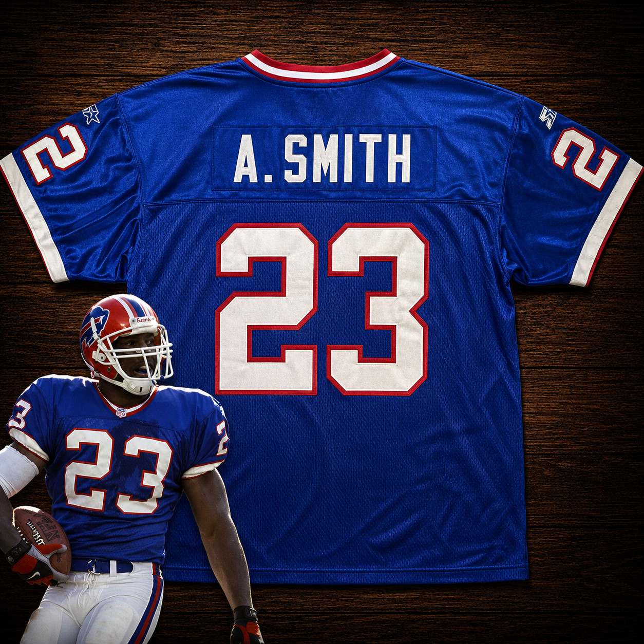 Buffalo Bills Antowain Smith #23 Authentic Starter Size 52 XL Jersey