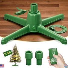 DG-Direct 360° Spinning Christmas Tree Stand for 0.8–1.5" Poles, Supports 7.5ft