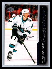 2021-22 Upper Deck #487 Jasper Weatherby Young Guns Rookie RC San Jose Sharks