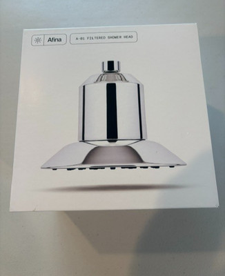 Afina A-01 Filtered Shower Head Chrome High Pressure  System New in Box