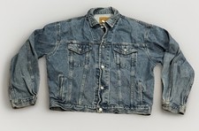 Vintage Gap Light Wash Trucker Denim Jacket L USA Made 80s 90s Work Wear