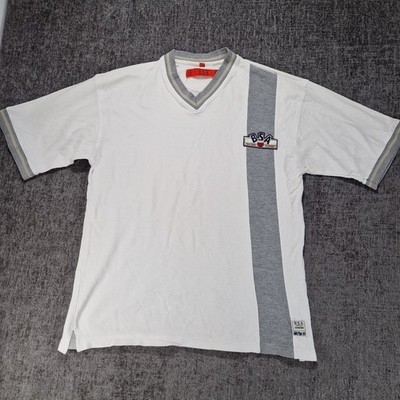 BSA Motorcycles Herren T-Shirt Größe Large P2P 20 Zoll weiß V-Ausschnitt