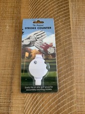Original Stroke Counter with Universal Golf Glove Fastener White