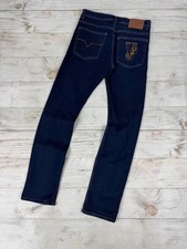 Vintage Versace Jeans Skinny Fit Denim Big Logo Men Size 30 Blue
