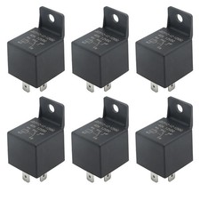 6 Pack 12V 40/60A Waterproof 5-Pin Automotive Relay with Harness SPDT Bosch