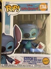 2026 STITCH W/MOOD CHART CHASE DISNEY LILO & STITCH FUNKO POP #1744 ANGRY STITCH