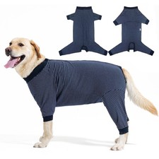 LIANZIMAU Dog Surgery Recovery Suit Full Body Alternative to Cone with Leg Sleev