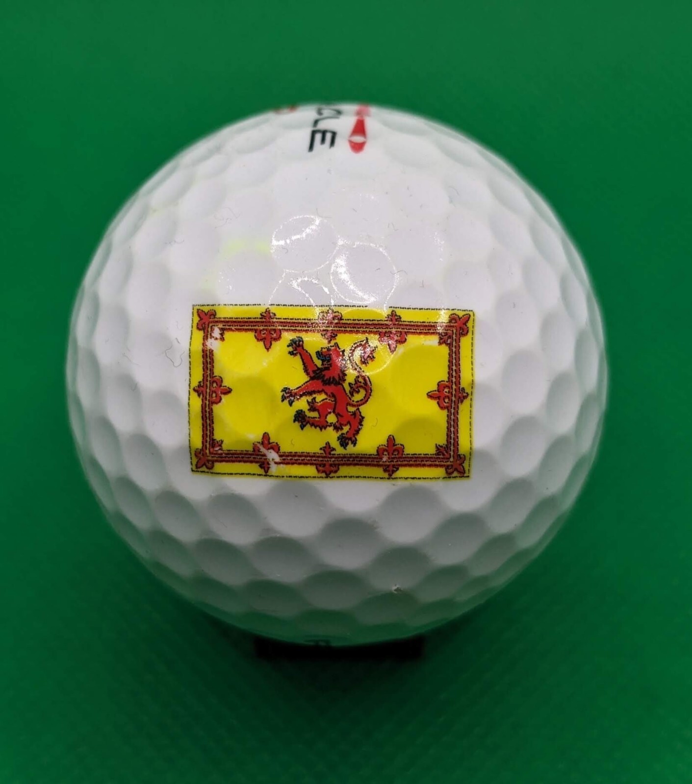 RARE Royal Banner of Scotland logo golf ball - Lion Rampant of Scotland