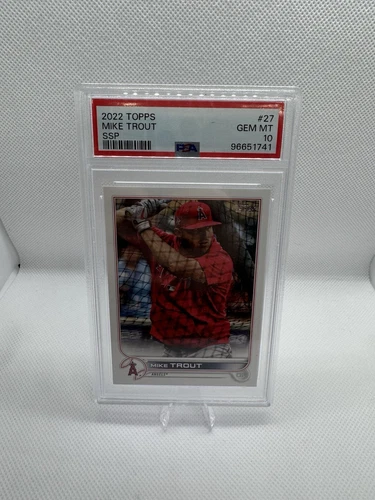 2022 Topps series One Mike Trout PSA 10 Super Short Print SSP Batting Practice