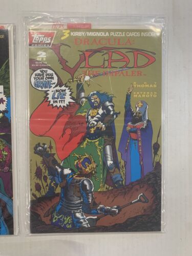 Topps Bram Stoker's Dracula #1 2 3 4! Vlad el Impailer #1 2 3! ¡Completo precintado! - Imagen 7 de 8