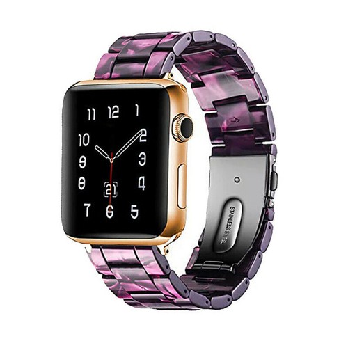 Link Strap Resin Luxury Band for Apple Watch Series 9 8 7 6 5 4 3 38/42/40/49mm - Picture 21 of 23