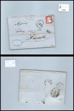 Storia postale Regno VEII da Milano a Marsiglia sassone 3