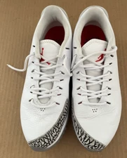 NIKE Jordan ADG Golf Cleats #AR7795-100 White Cement 2019 AUTHENTICATED Size 7