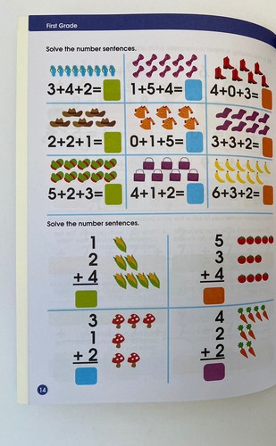 7 Kindergarten First Grade Math Reading Writing Activities Workbooks Homeschool - 第 10/11 張圖片