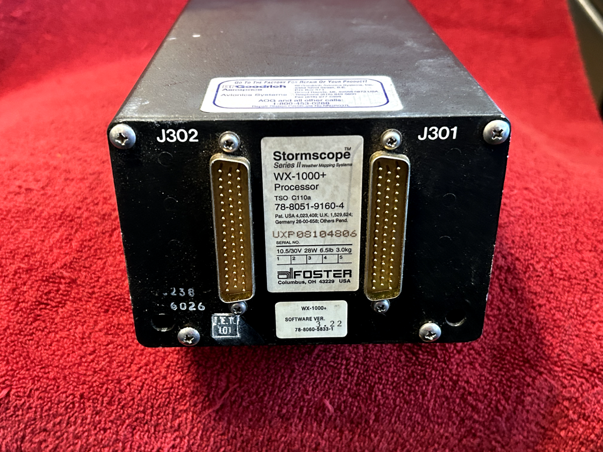 FOSTER WX 1000 STORMSCOPE PROCESSOR P/N 78-8051-9160-4 for sale