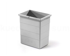 Hailo 20 Liter Ersatzeimer 1076119 Abfalleimer grau | 2 Henkel | Inneneimer 