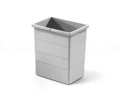 Hailo 20 Liter Ersatzeimer 1076119 Abfalleimer grau | 2 Henkel | Inneneimer  - Bild 1 von 4