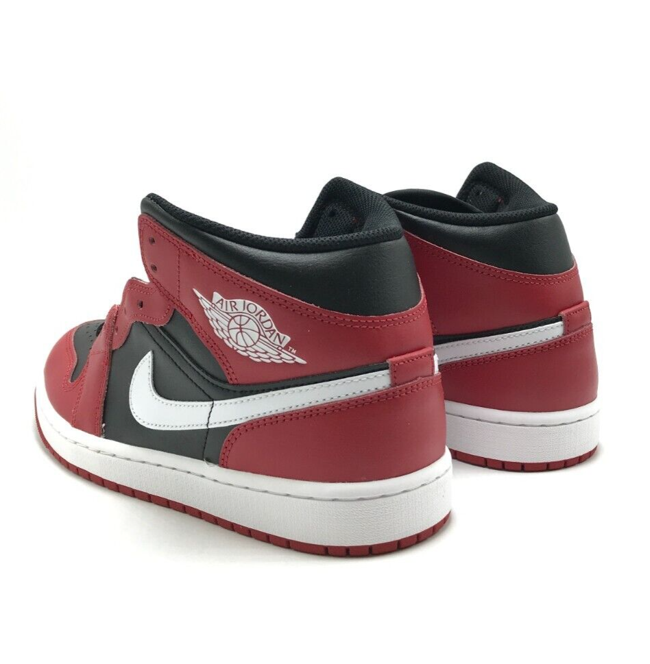 Size 11 - Air Jordan 1 Mid Gym Red Black White for sale online | eBay