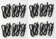 Lot of 20 New 18" SATA Internal Locking Latch Black Cables