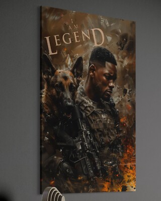 Will Smith Leinwand Bild I Am Legend Wandbild Kino Film Klassiker Aliens