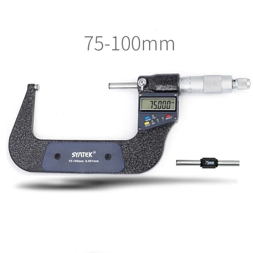 0-100mm Elektronisch Digital Bügelmessschraube Mikrometerschraube Mikrometer Set - Bild 10 von 19