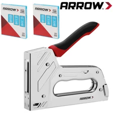 Arrow T55BL Staple Gun Kit Heavy Duty Stapler 3750PCS T50 1/4" 3/8" 1/2" Staples
