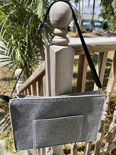 Geekcook Walkbag Felt Boombox Radio Messenger Laptop Bag Gray Black Retro 80s - 第 6/8 張圖片