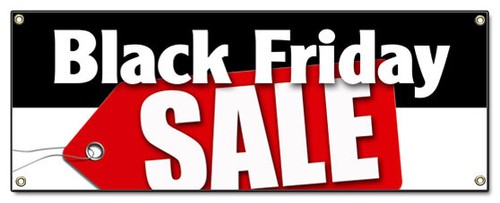 BLACK FRIDAY SALE BANNER SIGN special discounts save huge low prices
