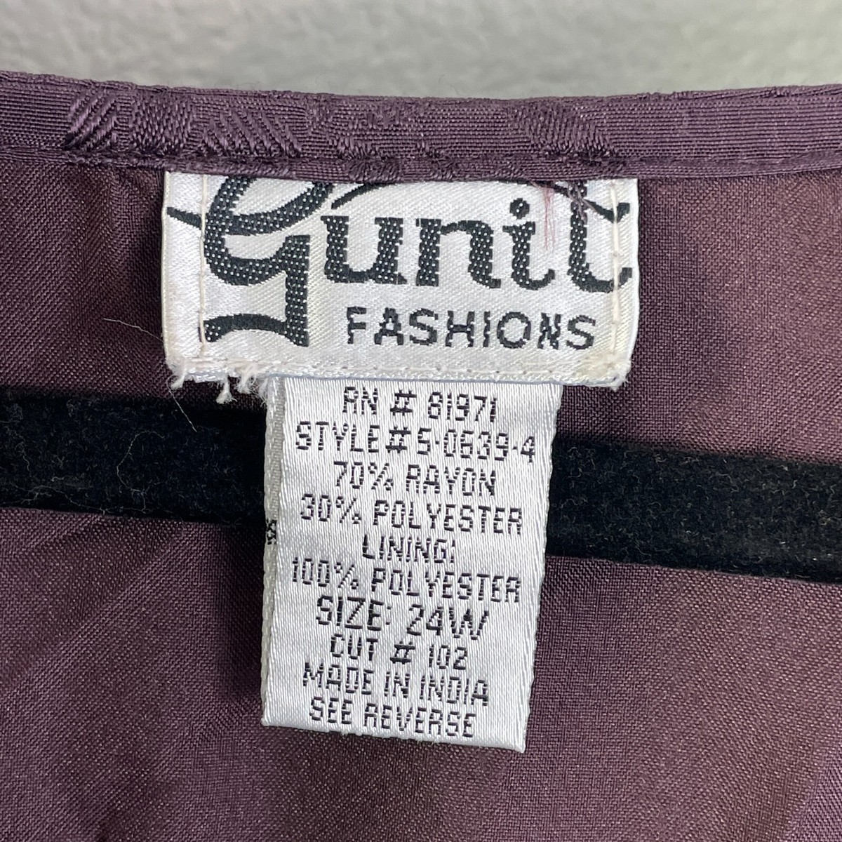 Gunit Fashions Womens Plus 24W Mixed Print Purple Maxi Dress Gunit Fashions Womens Plus 24W Mixed Print Purple Maxi Dress