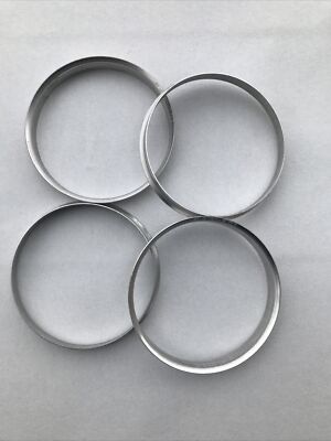 Produktbild von 4 Zentrierringe Aus Alu // Aluminium In Silber 74,1 Mm - 72,6 Mm