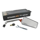 Stage6 F1 Spiegel rechts chrom M8 Universal Yamaha Peugeot Piaggio Roller