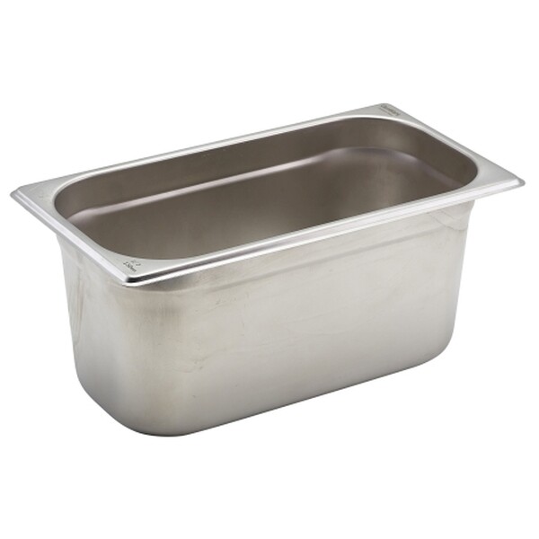 3 x S/S Gastronorm Pans 1/3 150mm deep + 3 Lids Pot Container FREE DELIVERY