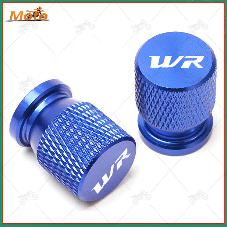 Cubierta de tapas de vástago de válvula de neumático de rueda CNC para Yamaha WR250F WR250R WR250X WR426 WR450 Foto 3 de 4