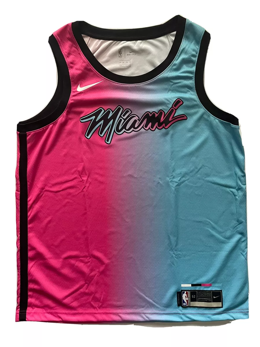 Nike Dwyane Wade Miami Heat Vice Nights Blue Pink Swingman Jersey