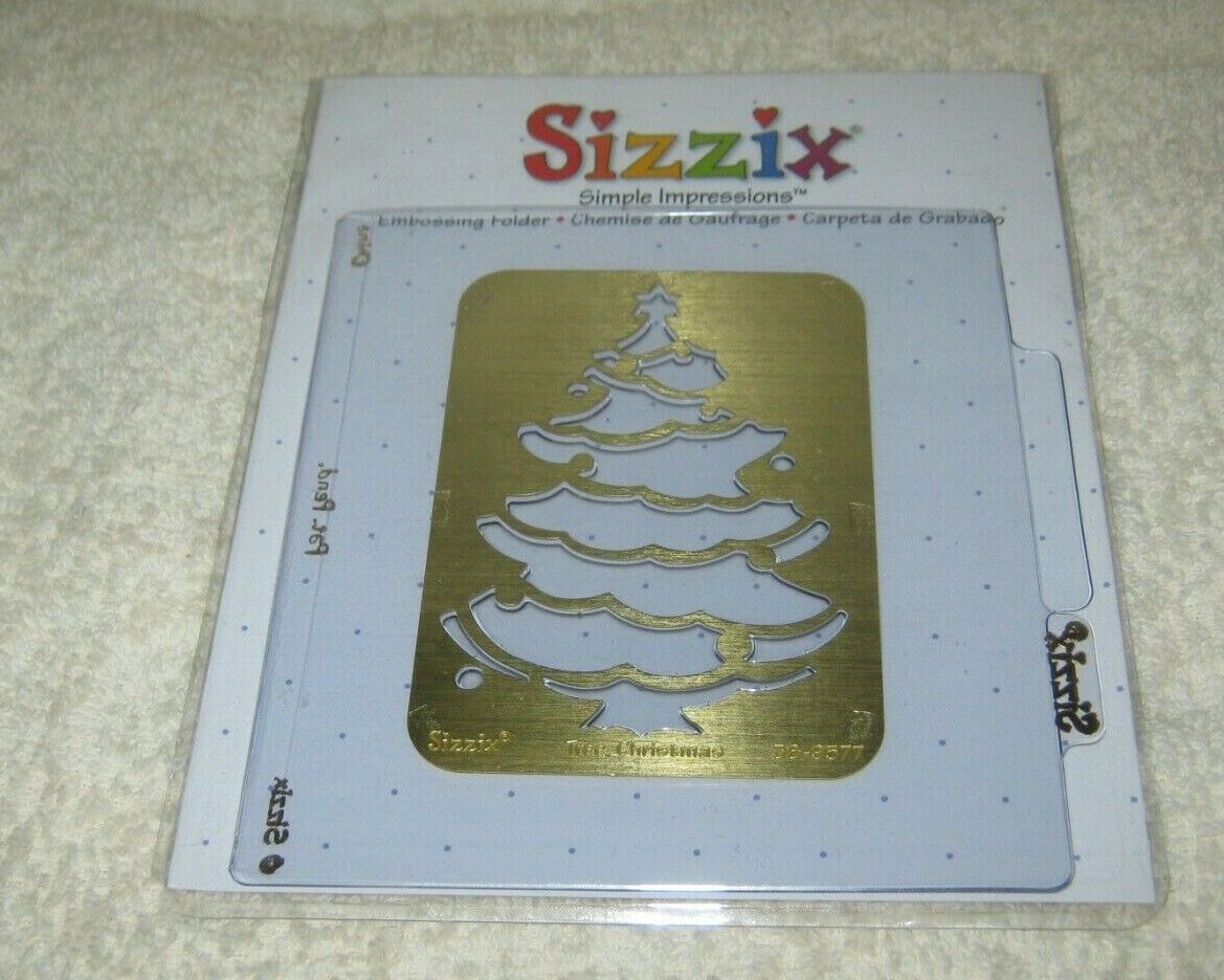 Sizzix - Simple Impressions - Embossing Folder - Christmas Tree