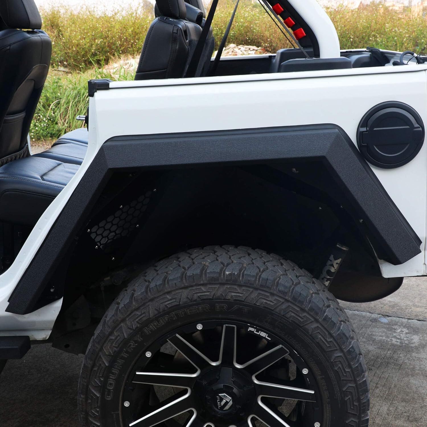 4PCS Steel Front&Rear Fender Flares For 2018-2024 2025 Jeep Wrangler JL Offroad