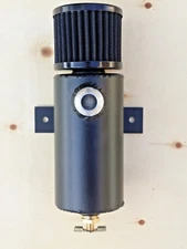 12AN Aluminum baffled oil catch can breather tank for vacuum pump