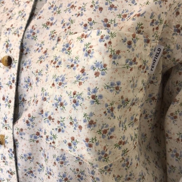 Penfield Floral Button Down Collared Multicolor 1… - image 13