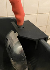 Kitty Cat Litter Box Scoop Holder for Metal Scooper - Litter Scoop Holder -Black