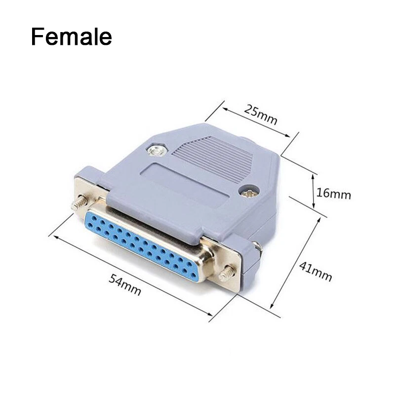 DB25 D-Sub Male or Female Socket Plug IDC Ribbon Cable Connector Parallel 25 Pin - Image 3 of 4