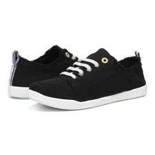 New Original Womens Vionic Pismo Black Canvas Shoes
