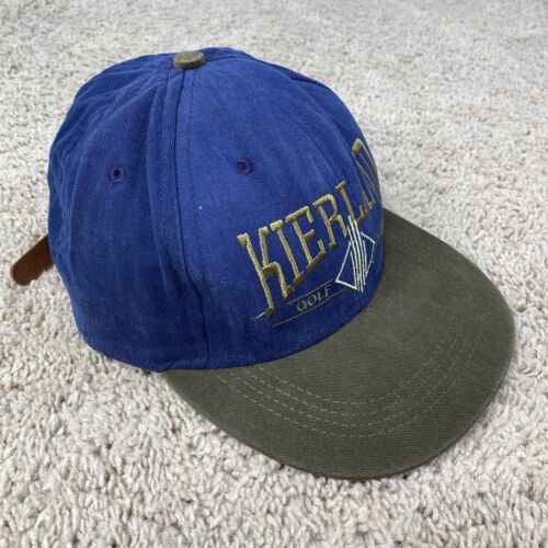 Kierland Golf Club Hat Imperial Headwear Blue Olive Leather Strapback Cap - USA - Picture 2 of 9