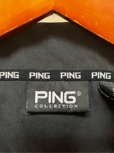 PING Mens Black Water Resistant Quarter Snap Pullover sz L EUC - Picture 3 of 9