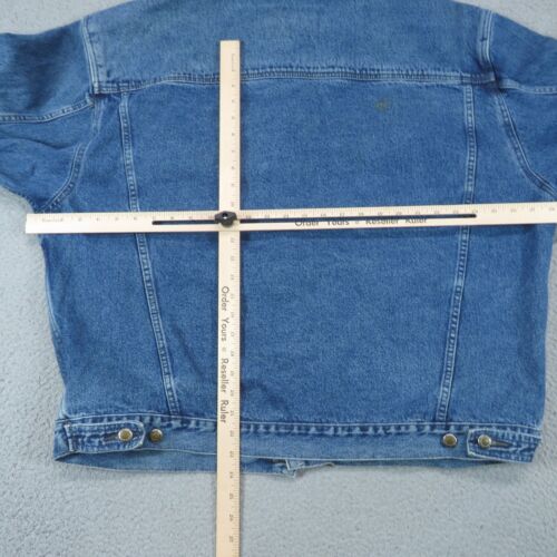 VTG Bugle Boy Denim Jacket Men XL Jean Trucker Type III Y2K Millenium Distressed - Picture 10 of 13
