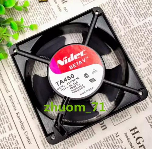 1PC Nidec A30108-10 12038 115V 26/21A 12CM Cabinet cooling fan - Picture 4 of 5