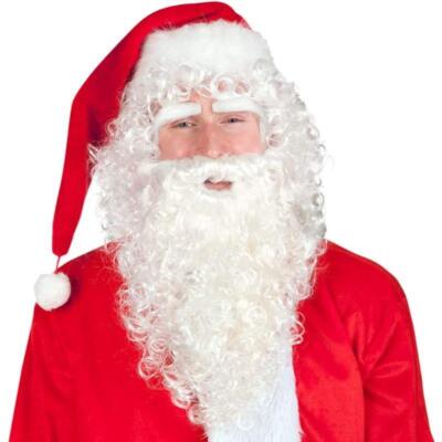 Boland Weihnachtsmann Deluxe Perücke & Bart Set Kostüm Zubehör
