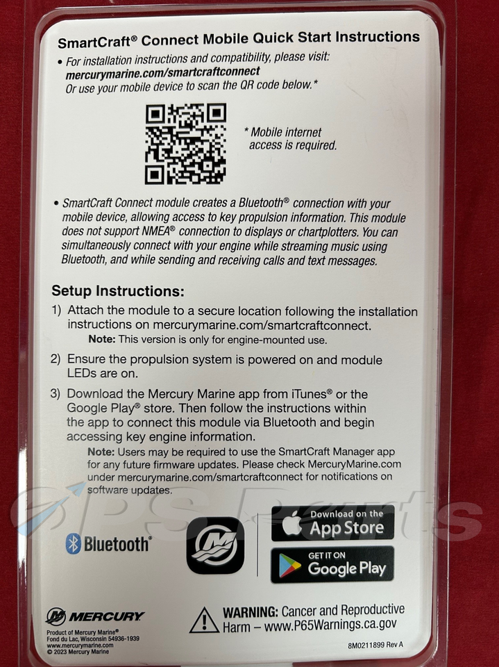 Mercury Vesselview Mercury SmartCraft Connect Vessel View Mobile – New OEM Part #8M0173128 / 8M0157078 Vessel View Mercury - Foto 6