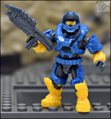 HALO MEGA CONSTRUX INFINITE COBALT BLUE UNSC SPARTAN CQC MINI FIGURE GLB75