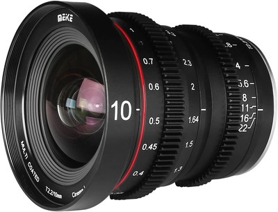 Meike 10mm T2.2 APS-C S35 Format 6K Mini Cine Lens for Fujifilm X Mount Cameras