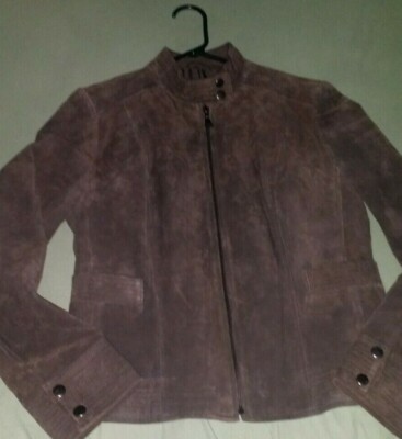 Calvin Klein Suede Leather Jacket size 